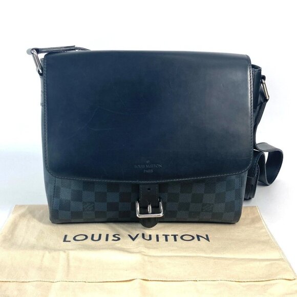 LOUIS VUITTON N41587 Damier Cobalt Newport MessengerPM Pochette Shoulder Bag - Picture 1 of 14